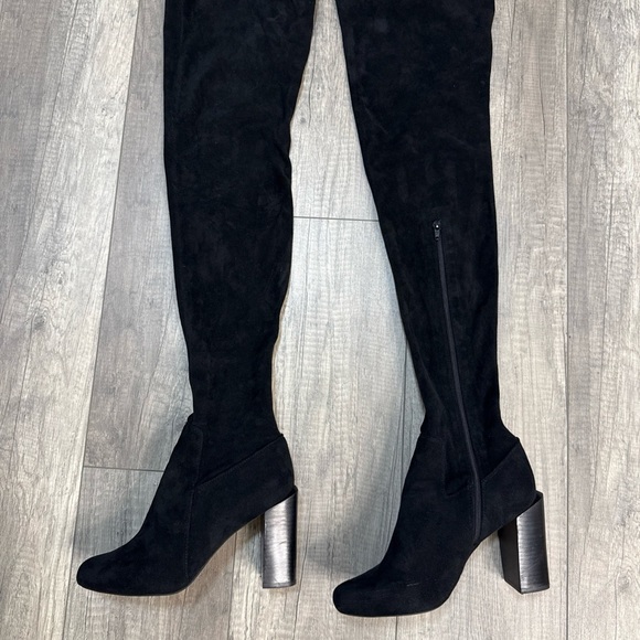 Jeffrey Campbell Black Over-the-Knee Boots - Picture 2 of 8